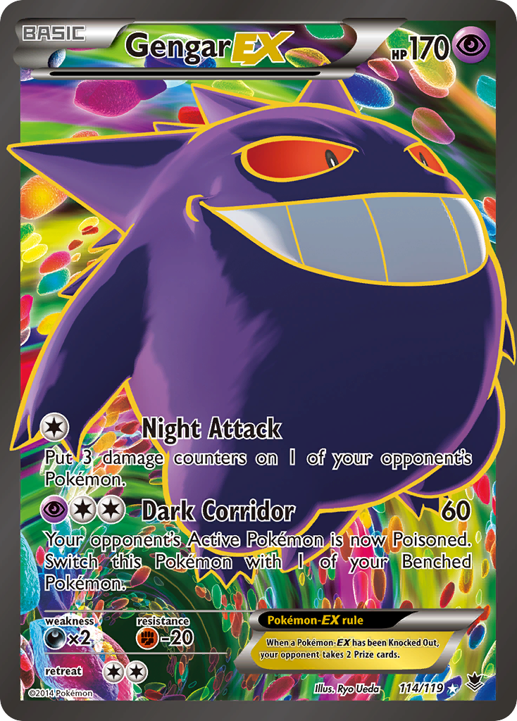 Gengar EX (114/119) [XY: Phantom Forces] | Rock City Comics