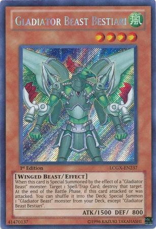 Gladiator Beast Bestiari [LCGX-EN237] Secret Rare | Rock City Comics