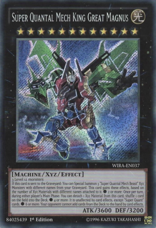 Super Quantal Mech King Great Magnus [WIRA-EN037] Secret Rare | Rock City Comics