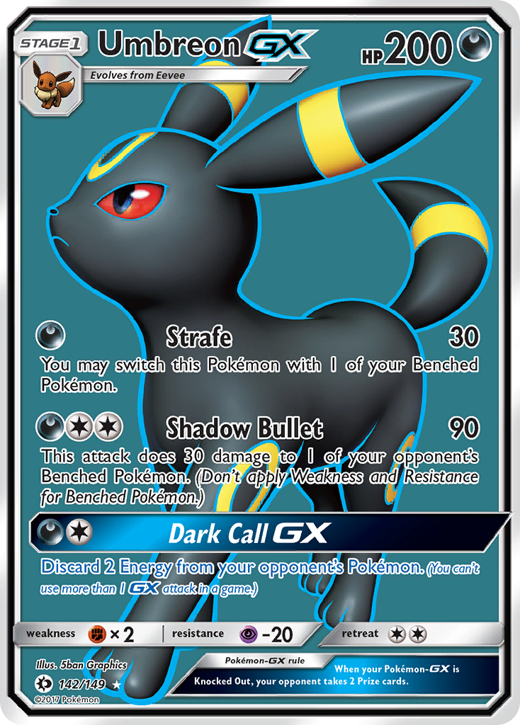 Umbreon GX (142/149) [Sun & Moon: Base Set] | Rock City Comics