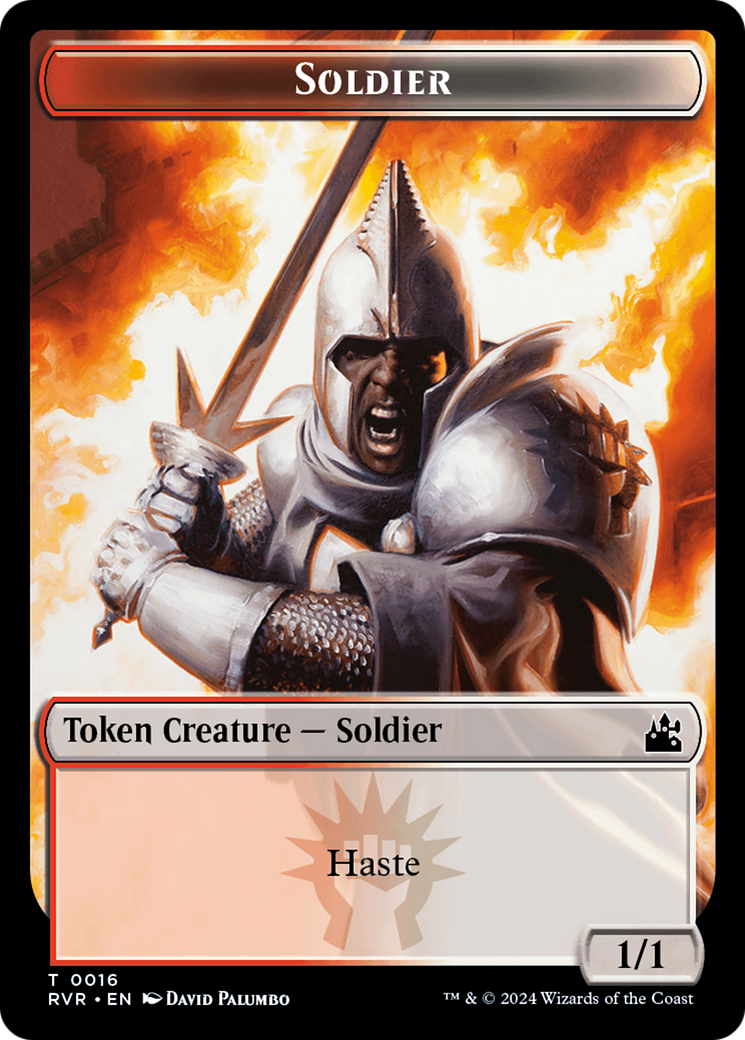 Soldier Token [Ravnica Remastered Tokens] | Rock City Comics