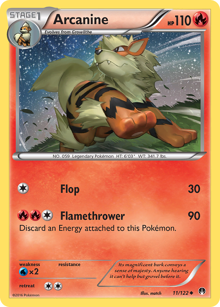 Arcanine (11/122) [XY: BREAKpoint] | Rock City Comics