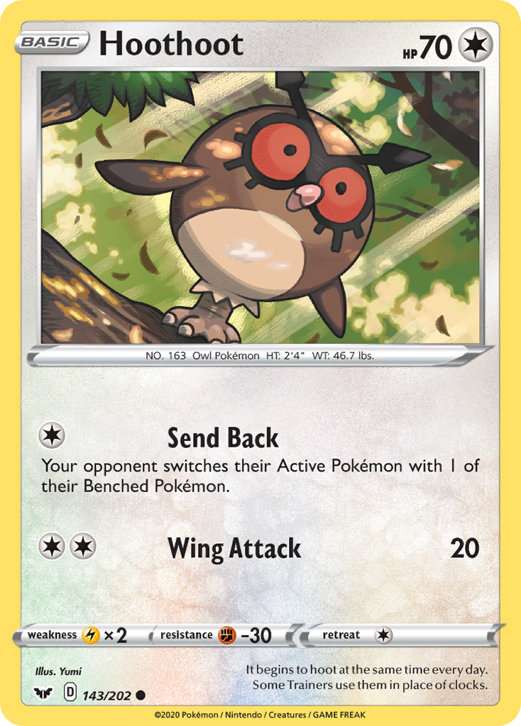 Hoothoot (143/202) [Sword & Shield: Base Set] | Rock City Comics