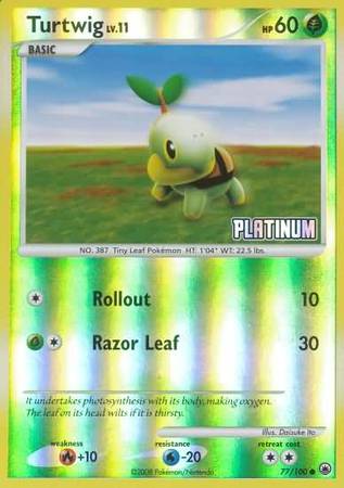 Turtwig (77/100) [Burger King Promos: 2009 Collection] | Rock City Comics