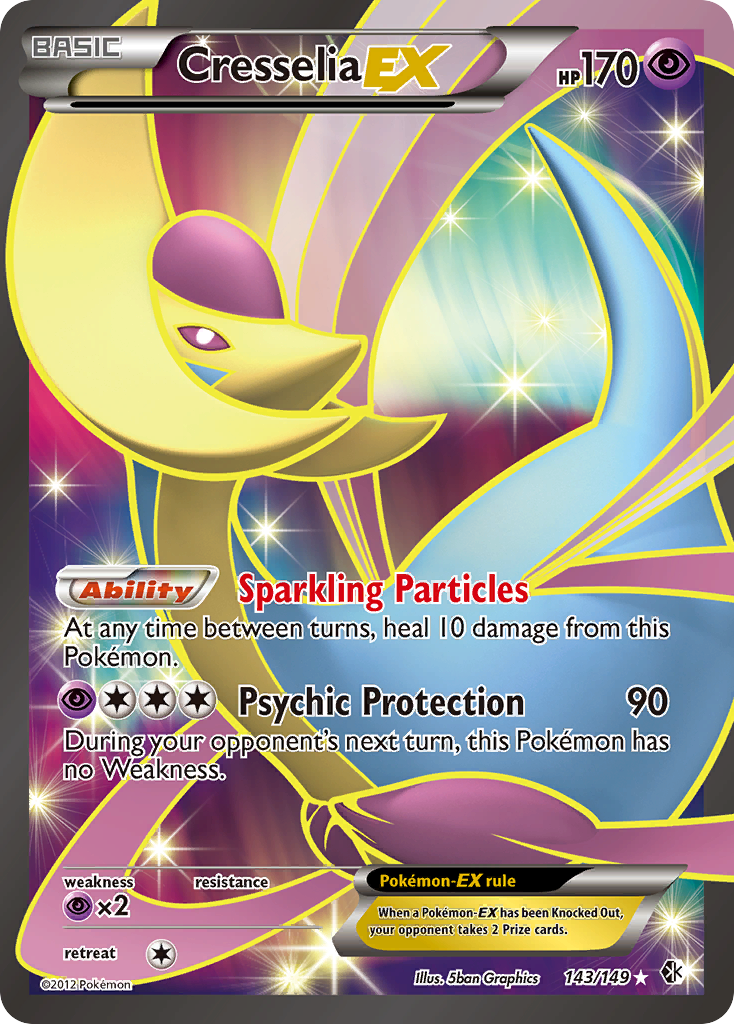 Cresselia EX (143/149) [Black & White: Boundaries Crossed] | Rock City Comics