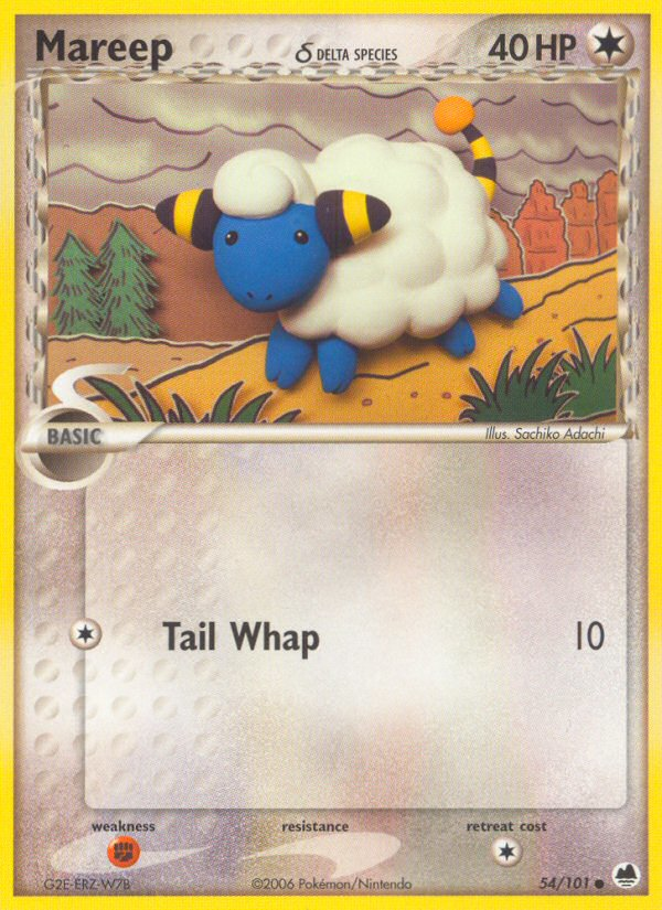 Mareep (54/101) (Delta Species) [EX: Dragon Frontiers] | Rock City Comics