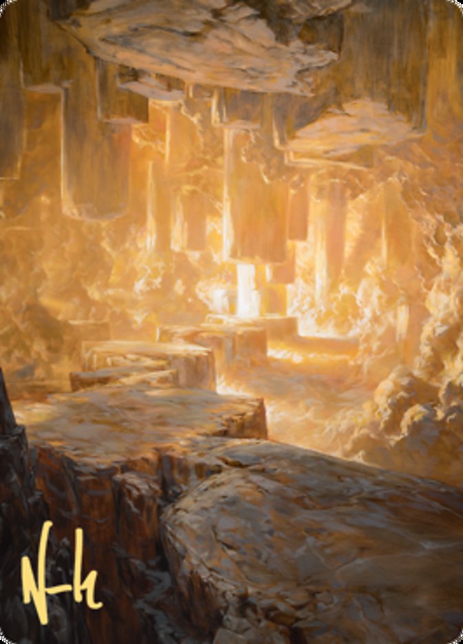 Pillarverge Pathway Art Card (Gold-Stamped Signature) [Zendikar Rising Art Series] | Rock City Comics