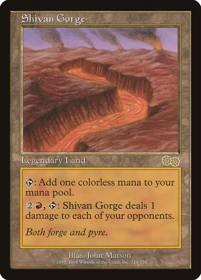 Shivan Gorge [Urza's Saga] | Rock City Comics