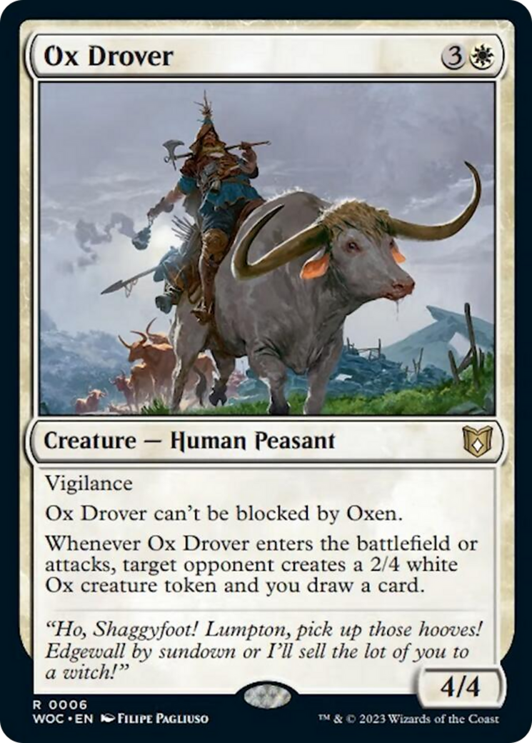 Ox Drover [Wilds of Eldraine Commander] | Rock City Comics