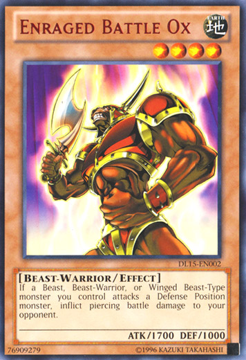 Enraged Battle Ox (Red) [DL15-EN002] Rare | Rock City Comics