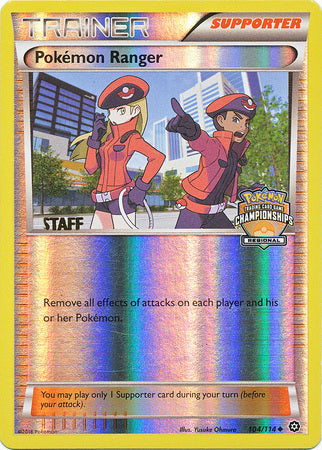 Pokemon Ranger (104/114) (Regional Championship Promo Staff) [XY: Steam Siege] | Rock City Comics