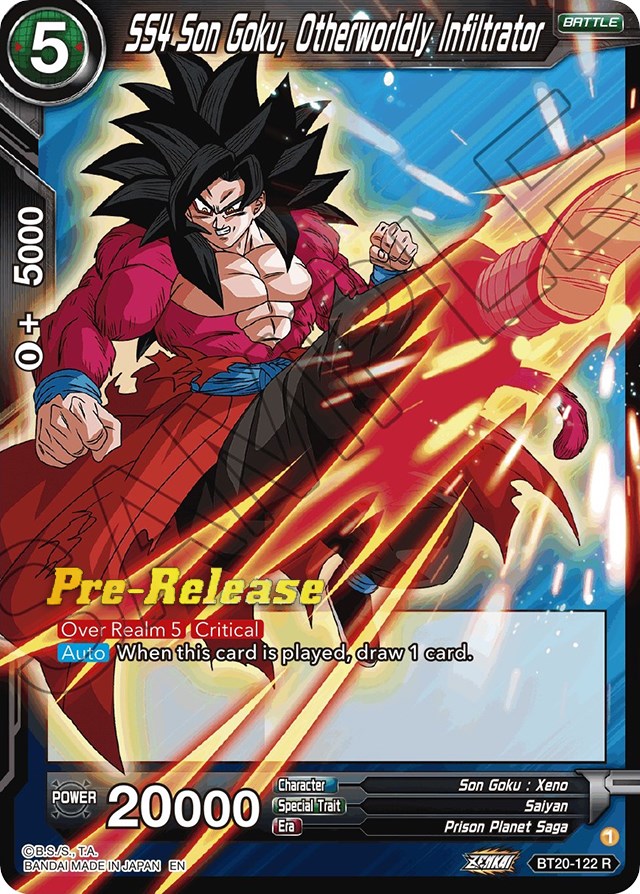 SS4 Son Goku, Otherworldly Infiltrator (BT20-122) [Power Absorbed Prerelease Promos] | Rock City Comics