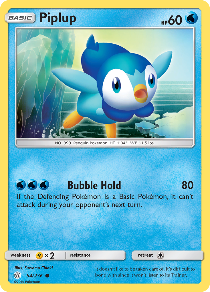 Piplup (54/236) [Sun & Moon: Cosmic Eclipse] | Rock City Comics