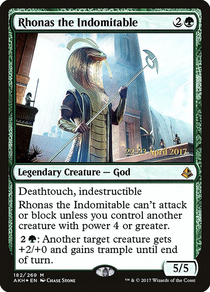 Rhonas the Indomitable  [Amonkhet Prerelease Promos] | Rock City Comics