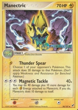 Manectric EX (38/107) (Deoxys Prerelease Promo) [Nintendo: Black Star Promos] | Rock City Comics