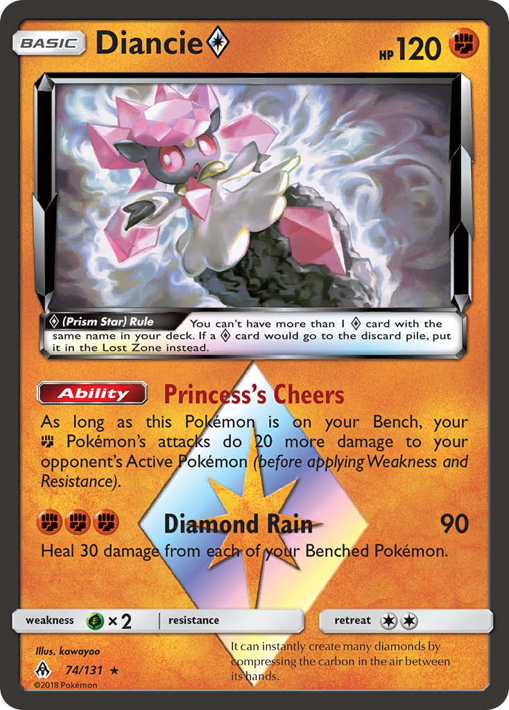 Diancie (74/131) (Prism Star) [Sun & Moon: Forbidden Light] | Rock City Comics