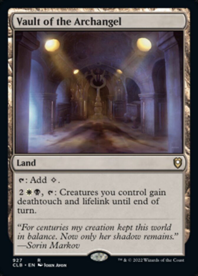 Vault of the Archangel [Commander Legends: Battle for Baldur's Gate] | Rock City Comics