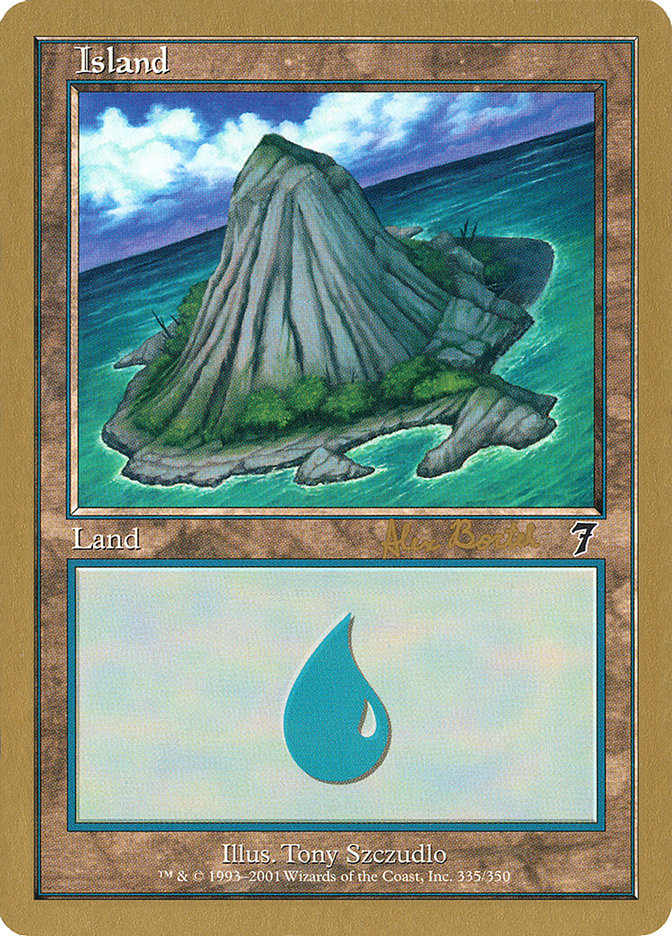 Island (ab335a) (Alex Borteh) [World Championship Decks 2001] | Rock City Comics