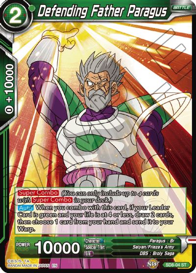Defending Father Paragus (Reprint) (SD8-04) [Battle Evolution Booster] | Rock City Comics