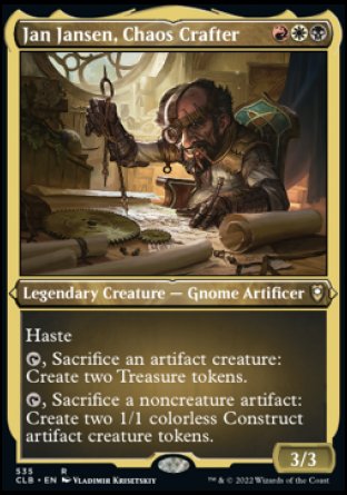 Jan Jansen, Chaos Crafter (Foil Etched) [Commander Legends: Battle for Baldur's Gate] | Rock City Comics