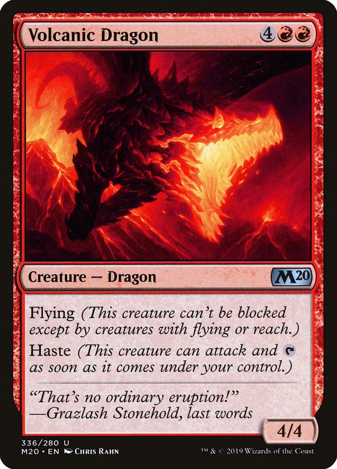 Volcanic Dragon [Core Set 2020] | Rock City Comics