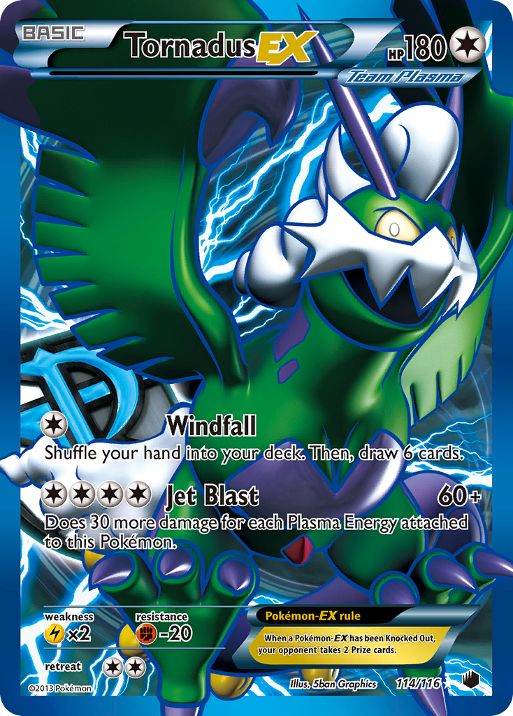 Tornadus EX (114/116) [Black & White: Plasma Freeze] | Rock City Comics