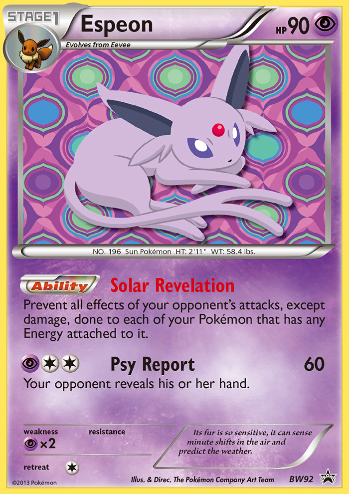 Espeon (BW92) [Black & White: Black Star Promos] | Rock City Comics