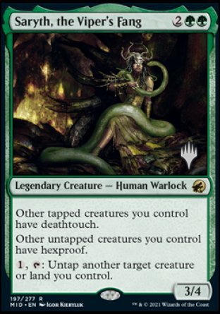 Saryth, the Viper's Fang (Promo Pack) [Innistrad: Midnight Hunt Promos] | Rock City Comics