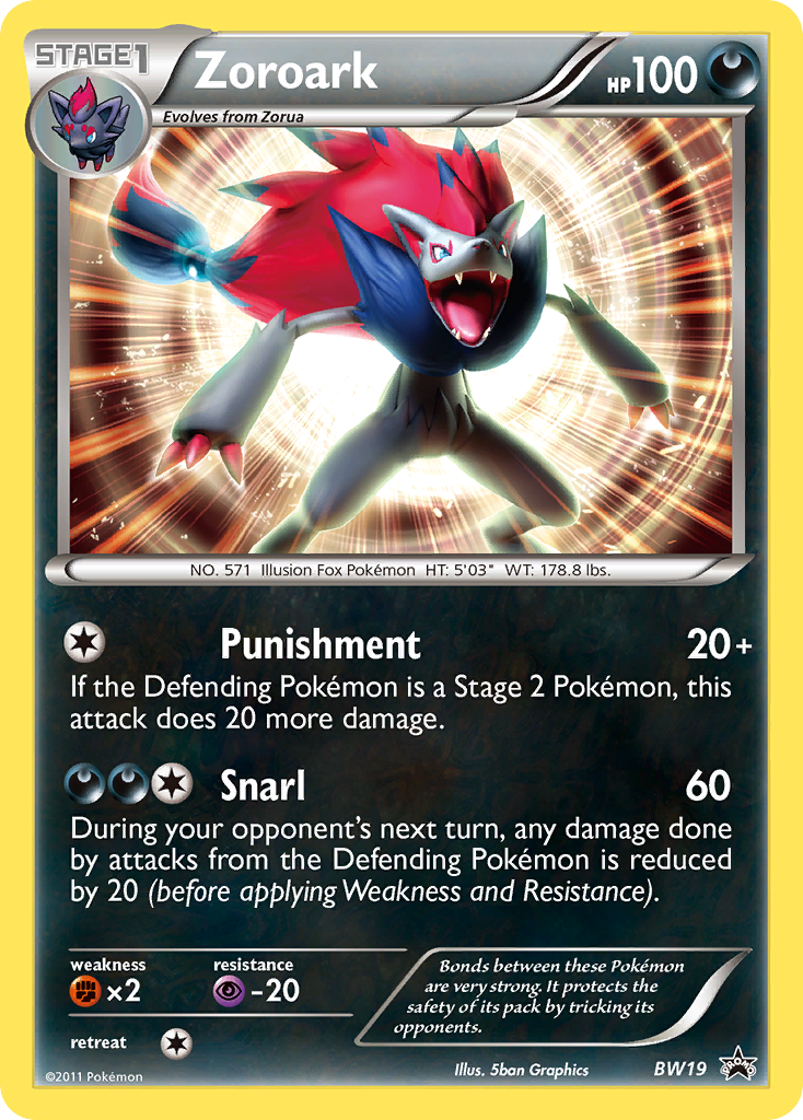 Zoroark (BW19) [Black & White: Black Star Promos] | Rock City Comics