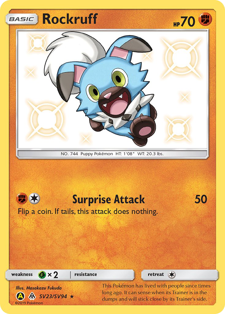 Rockruff (SV23/SV94) [Sun & Moon: Hidden Fates - Shiny Vault] | Rock City Comics