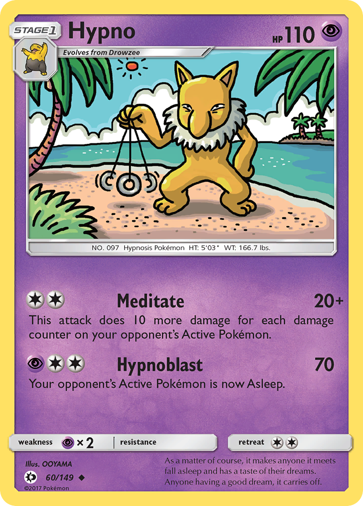 Hypno (60/149) [Sun & Moon: Base Set] | Rock City Comics