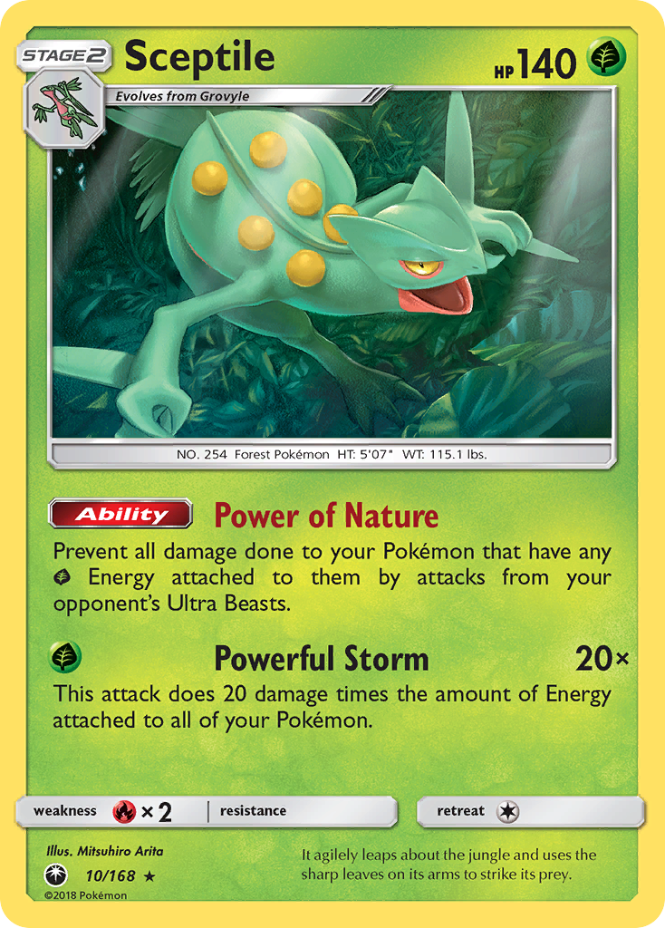 Sceptile (10/168) [Sun & Moon: Celestial Storm] | Rock City Comics