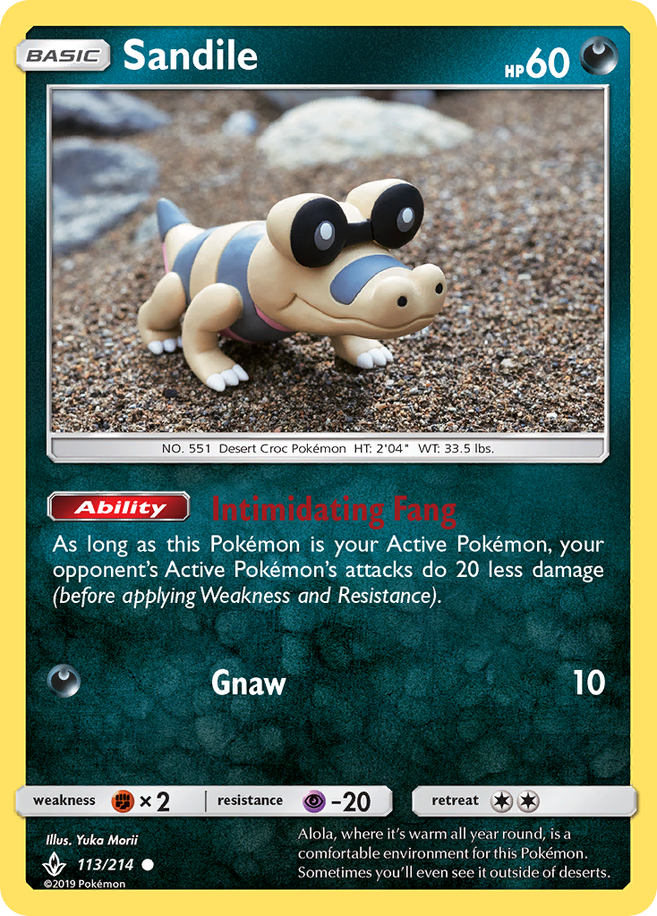 Sandile (113/214) [Sun & Moon: Unbroken Bonds] | Rock City Comics