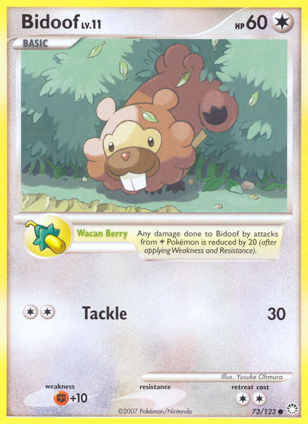 Bidoof (73/123) [Diamond & Pearl: Mysterious Treasures] | Rock City Comics