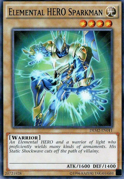 Elemental Hero Sparkman [DEM2-EN011] Common | Rock City Comics