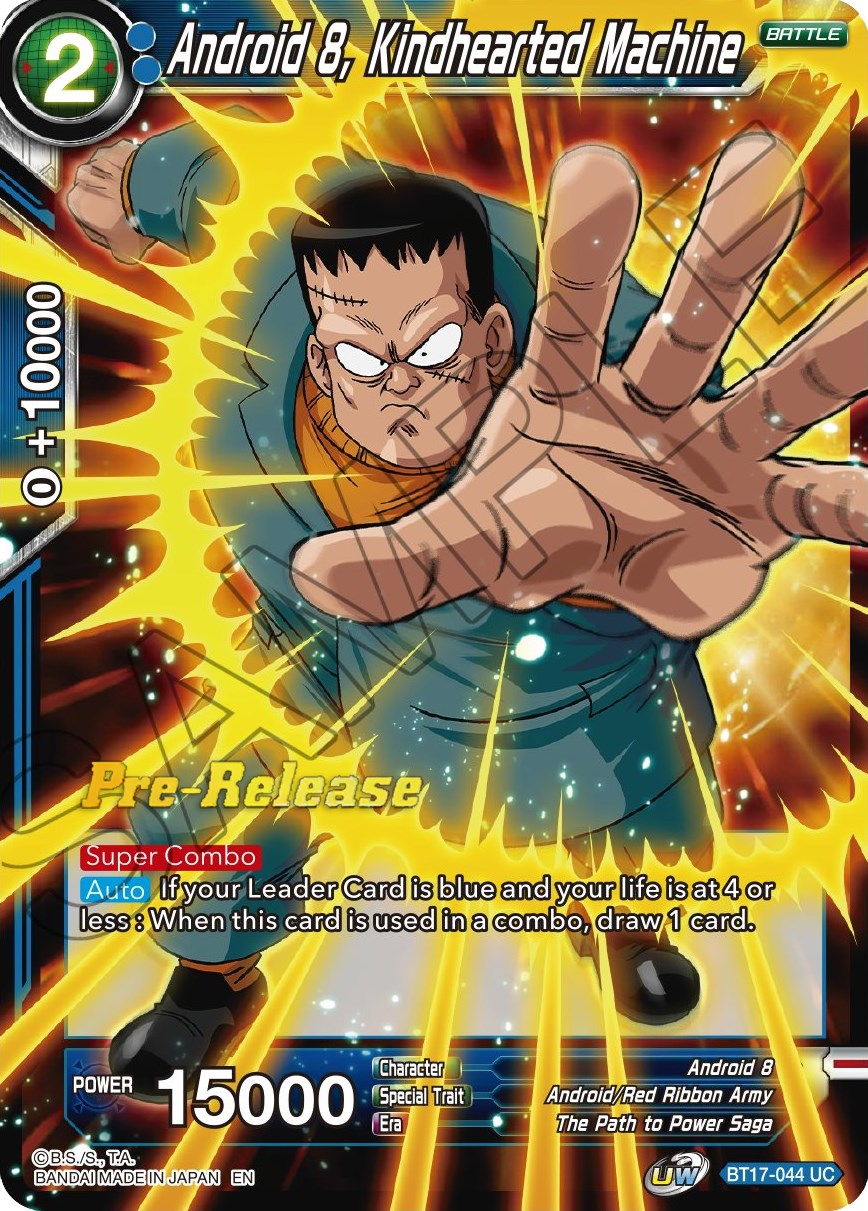 Android 8, Kindhearted Machine (BT17-044) [Ultimate Squad Prerelease Promos] | Rock City Comics