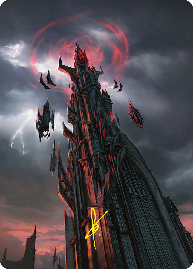 Barad-dur Art Card (Gold-Stamped Signature) [The Lord of the Rings: Tales of Middle-earth Art Series] | Rock City Comics