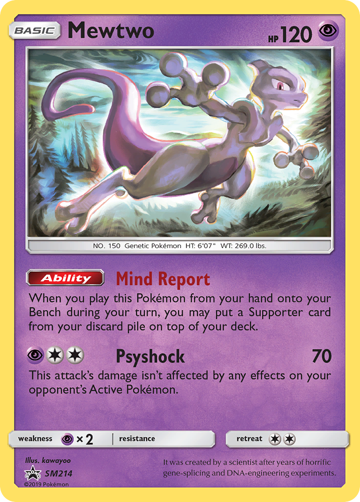 Mewtwo (SM214) [Sun & Moon: Black Star Promos] | Rock City Comics