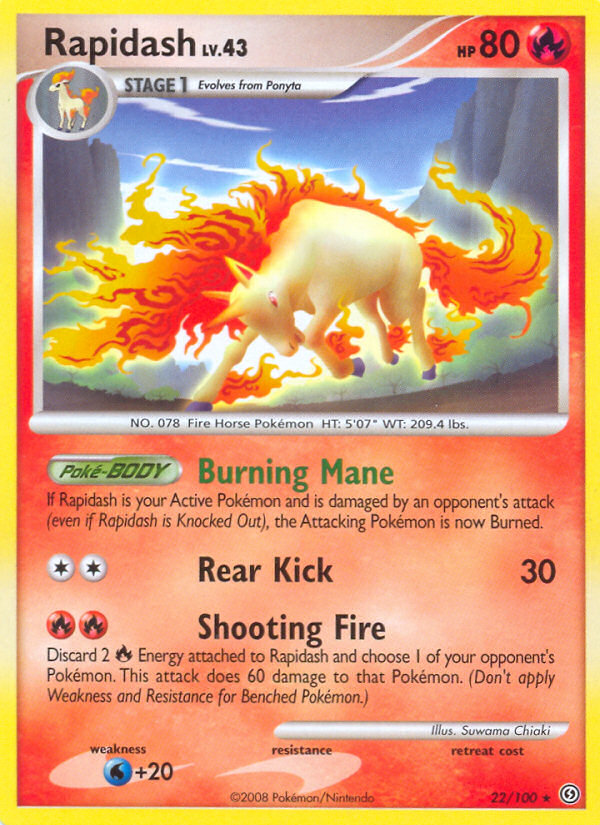 Rapidash (22/100) [Diamond & Pearl: Stormfront] | Rock City Comics