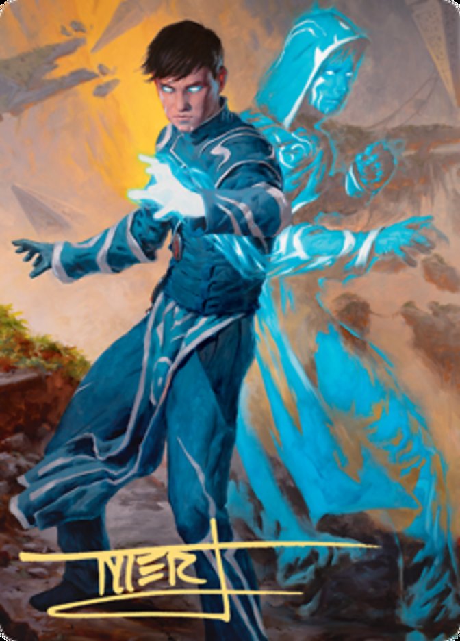 Jace, Mirror Mage 1 Art Card (Gold-Stamped Signature) [Zendikar Rising Art Series] | Rock City Comics