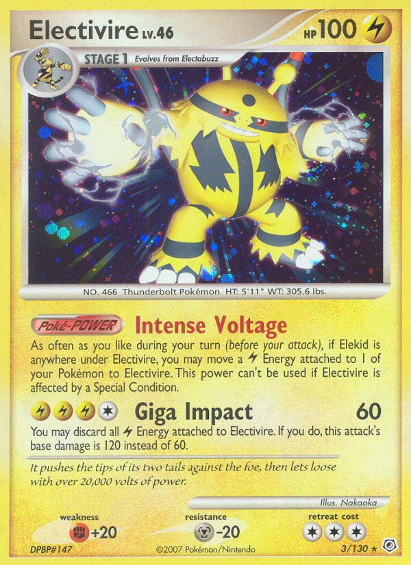 Electivire (3/130) [Diamond & Pearl: Base Set] | Rock City Comics