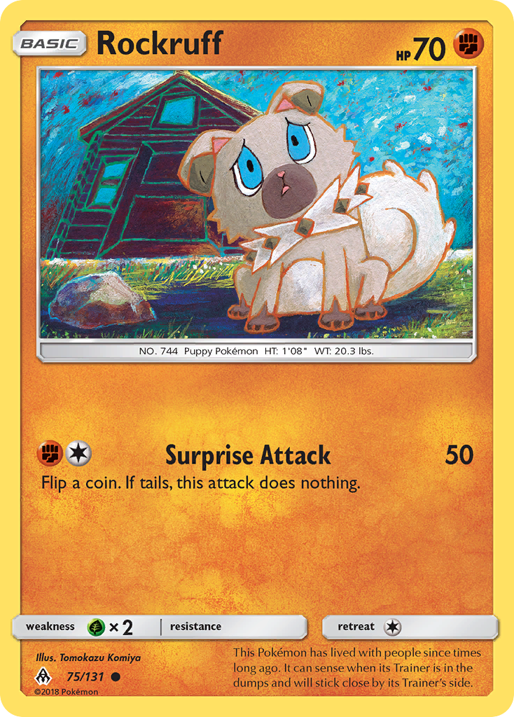 Rockruff (75/131) [Sun & Moon: Forbidden Light] | Rock City Comics