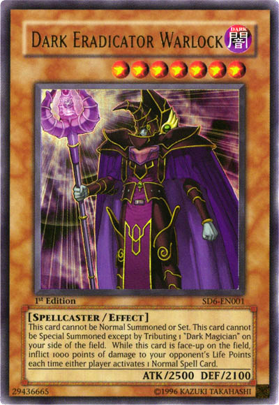 Dark Eradicator Warlock [SD6-EN001] Ultra Rare | Rock City Comics