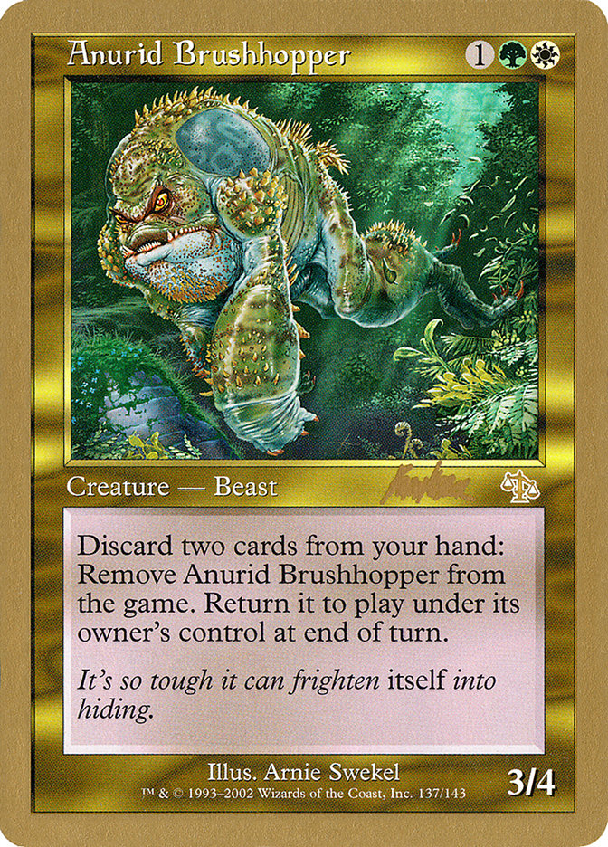 Anurid Brushhopper (Brian Kibler) [World Championship Decks 2002] | Rock City Comics