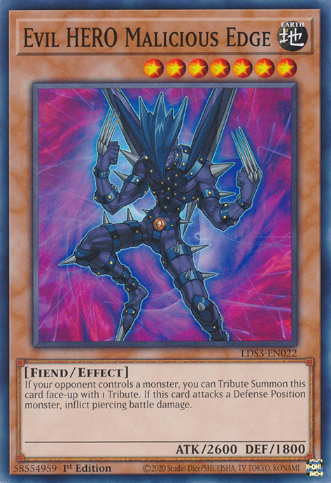 Evil HERO Malicious Edge [LDS3-EN022] Common | Rock City Comics