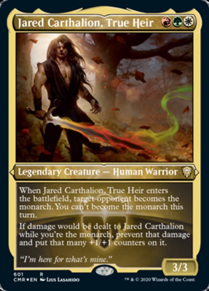 Jared Carthalion, True Heir (Etched) [Commander Legends] | Rock City Comics