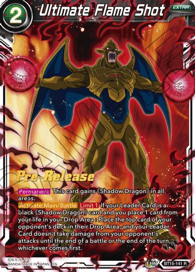 Ultimate Flame Shot (BT15-141) [Saiyan Showdown Prerelease Promos] | Rock City Comics