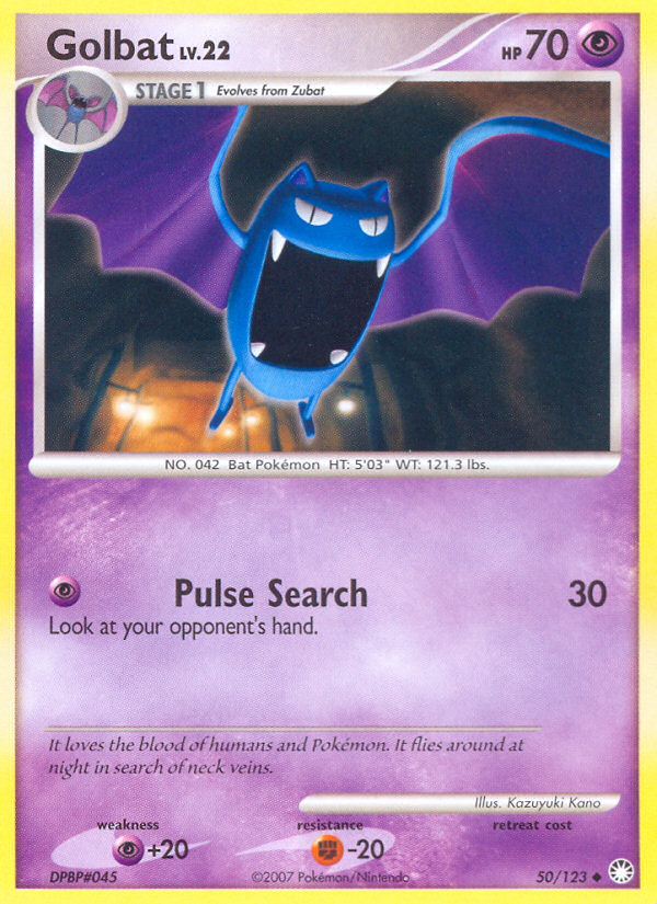 Golbat (50/123) [Diamond & Pearl: Mysterious Treasures] | Rock City Comics