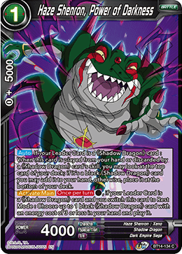 Haze Shenron, Power of Darkness (BT14-134) [Cross Spirits] | Rock City Comics