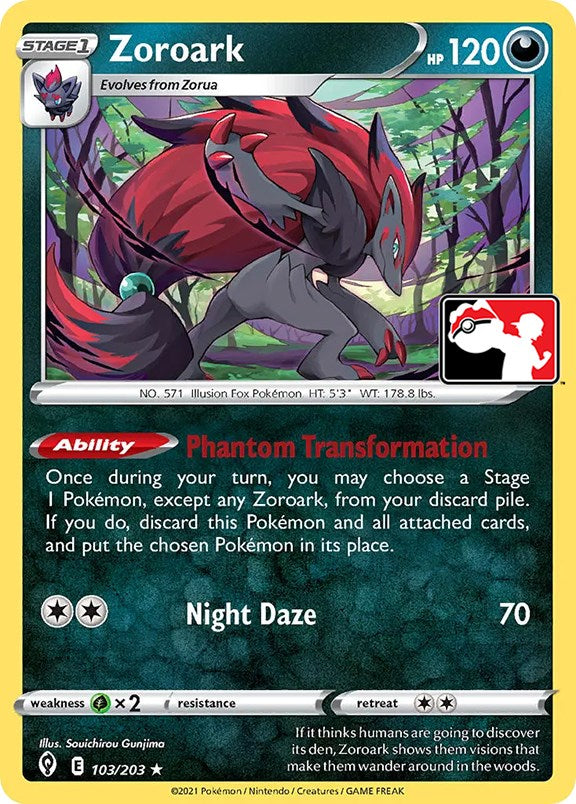 Zoroark (103/203) [Prize Pack Series One] | Rock City Comics